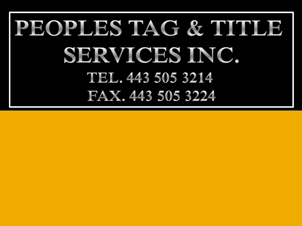 PEOPLES TAG AND TITLE SERVICES INC LOGO